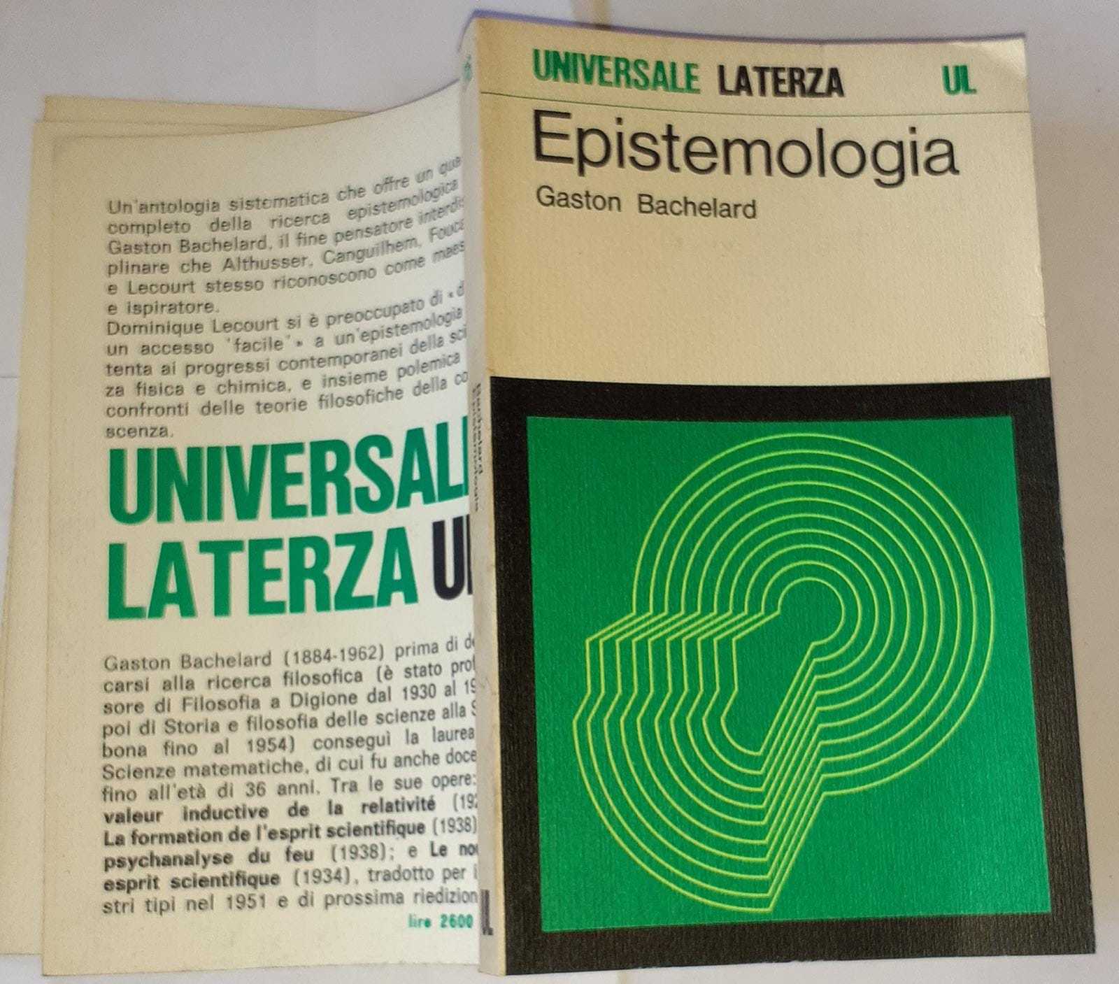 Epistemologia - copertina