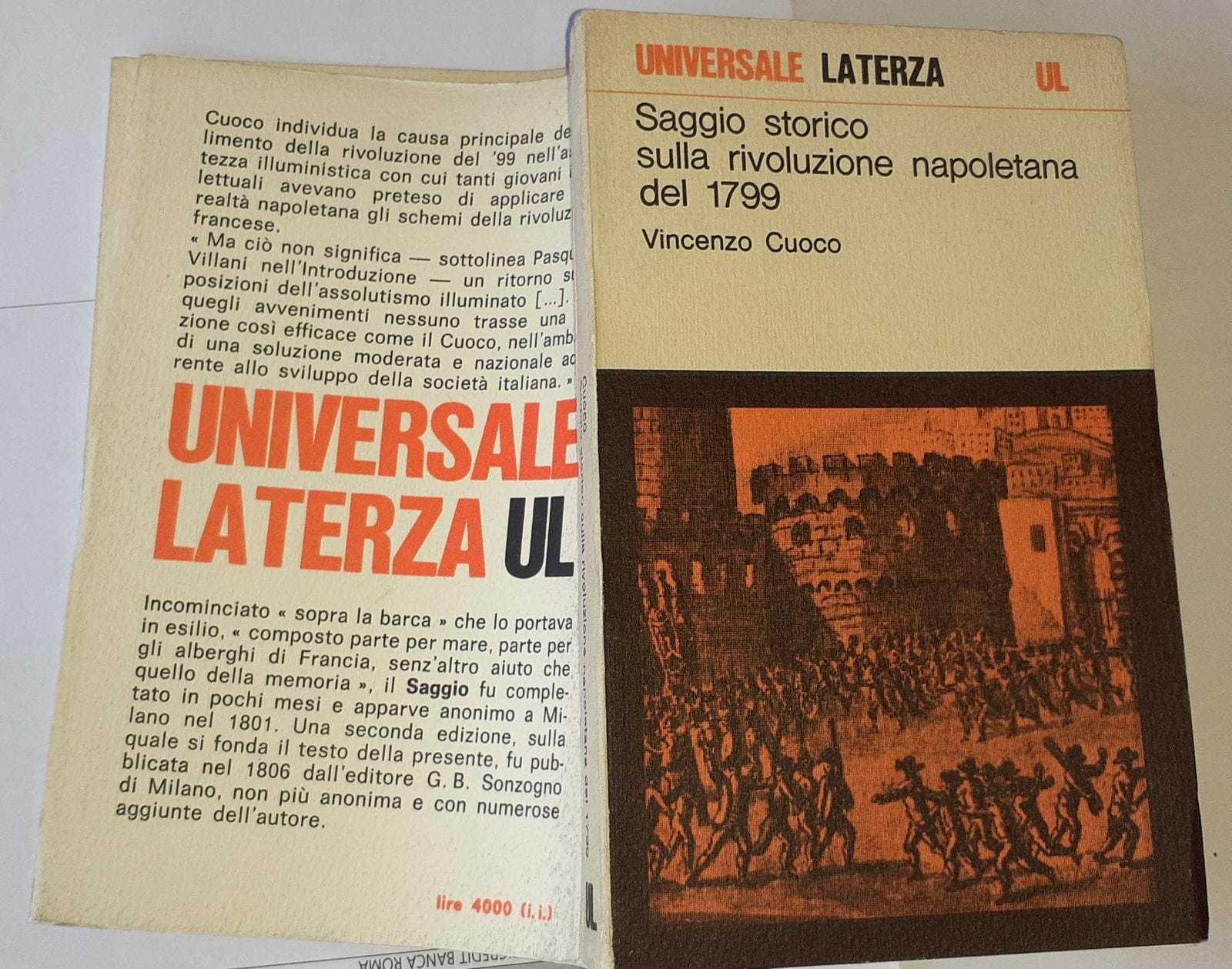 Saggio storico sulla rivoluzione napoletana del 1799 - copertina