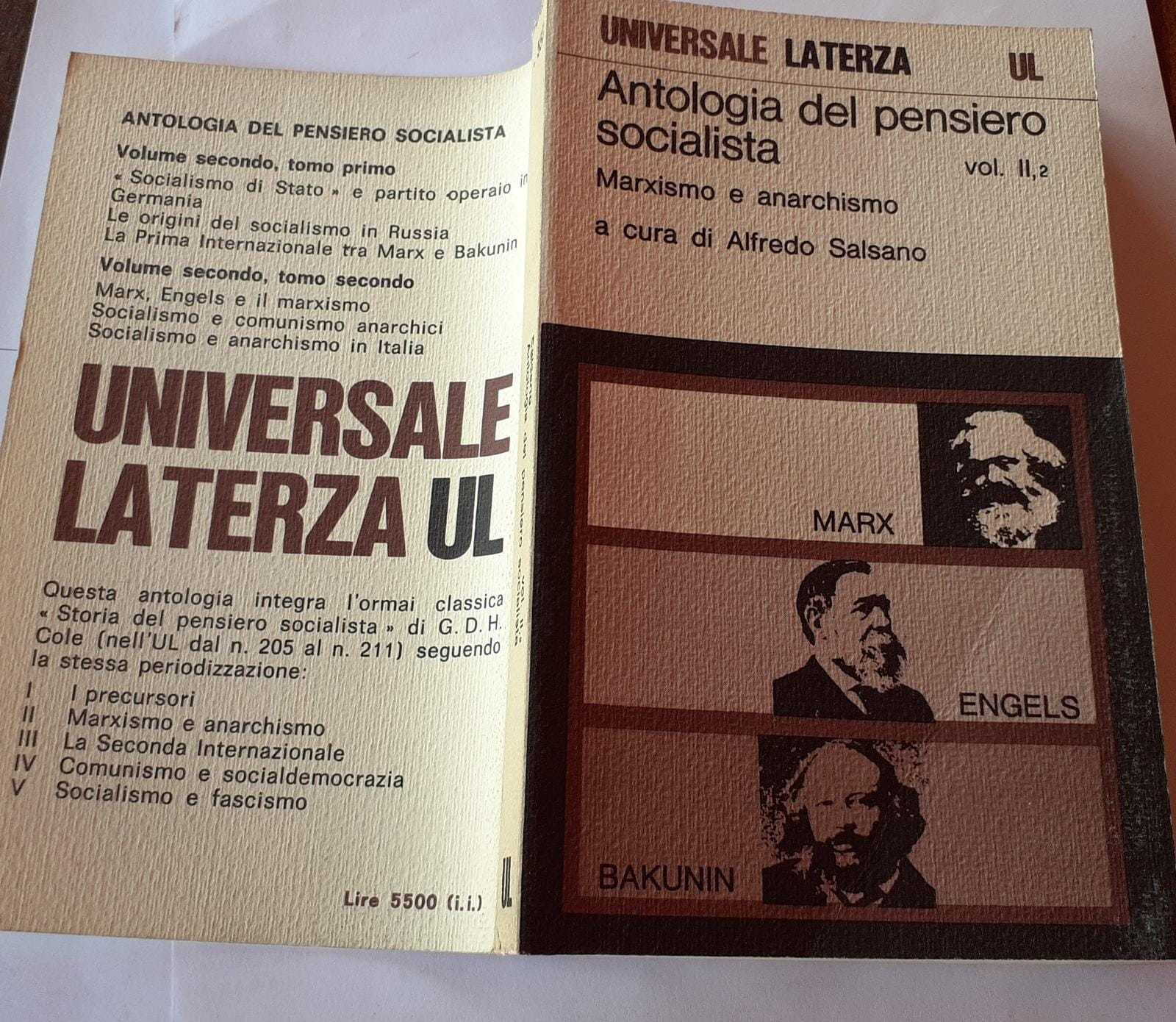 Antologia del pensiero socialista Vol II, 2 - copertina