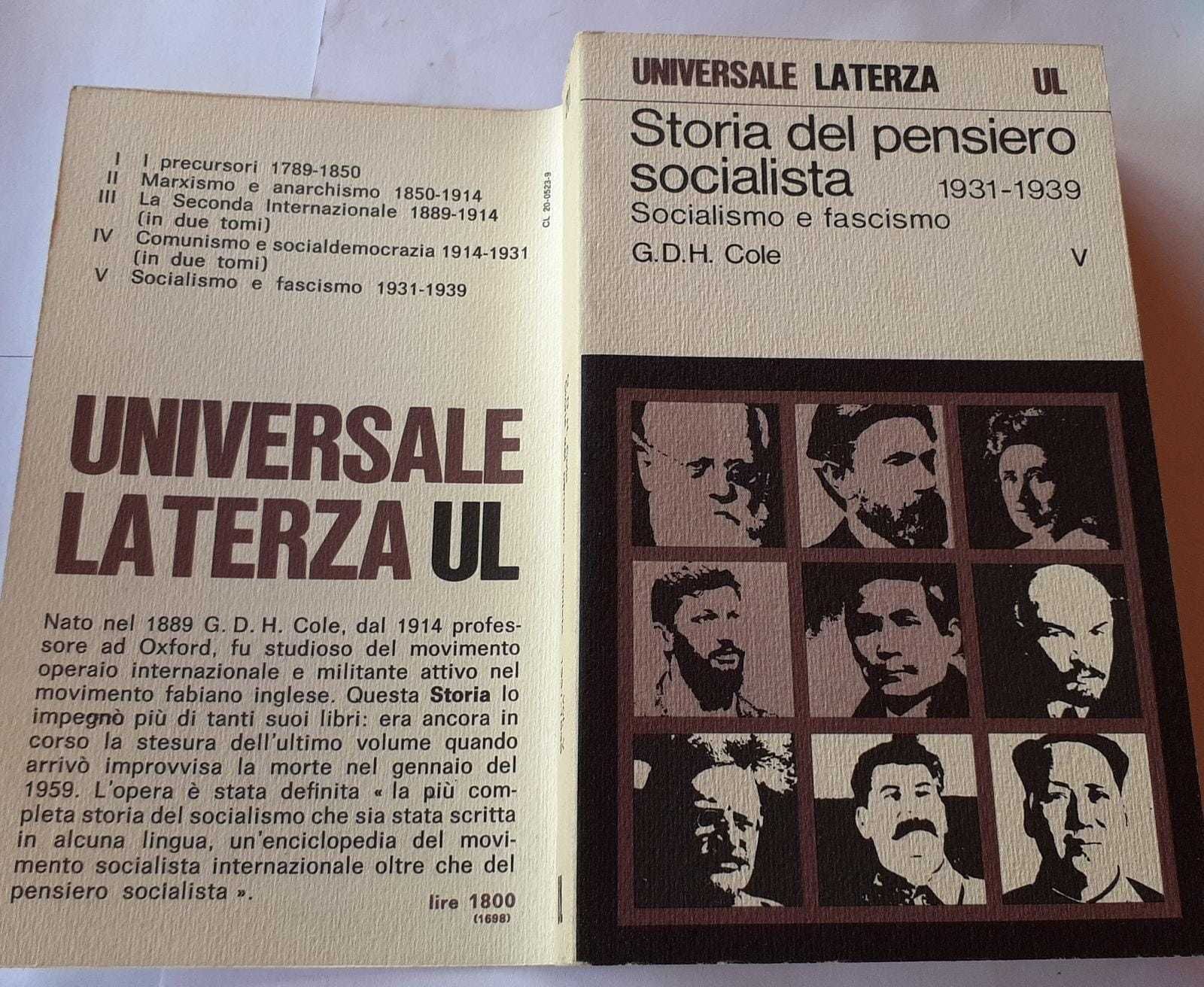 Storia del pensiero socialista V - copertina