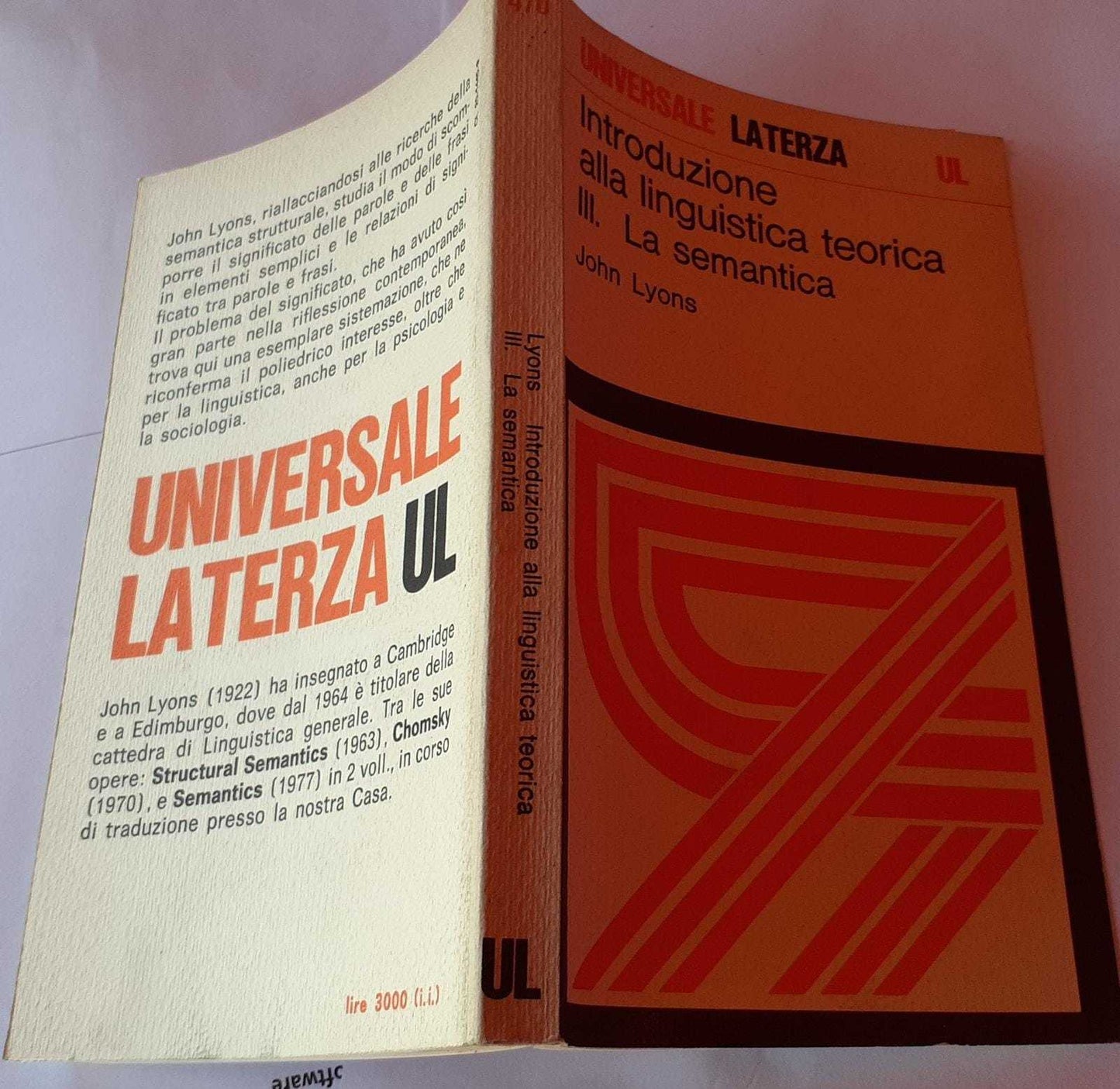 Introduzione alla linguistica teroica III - copertina