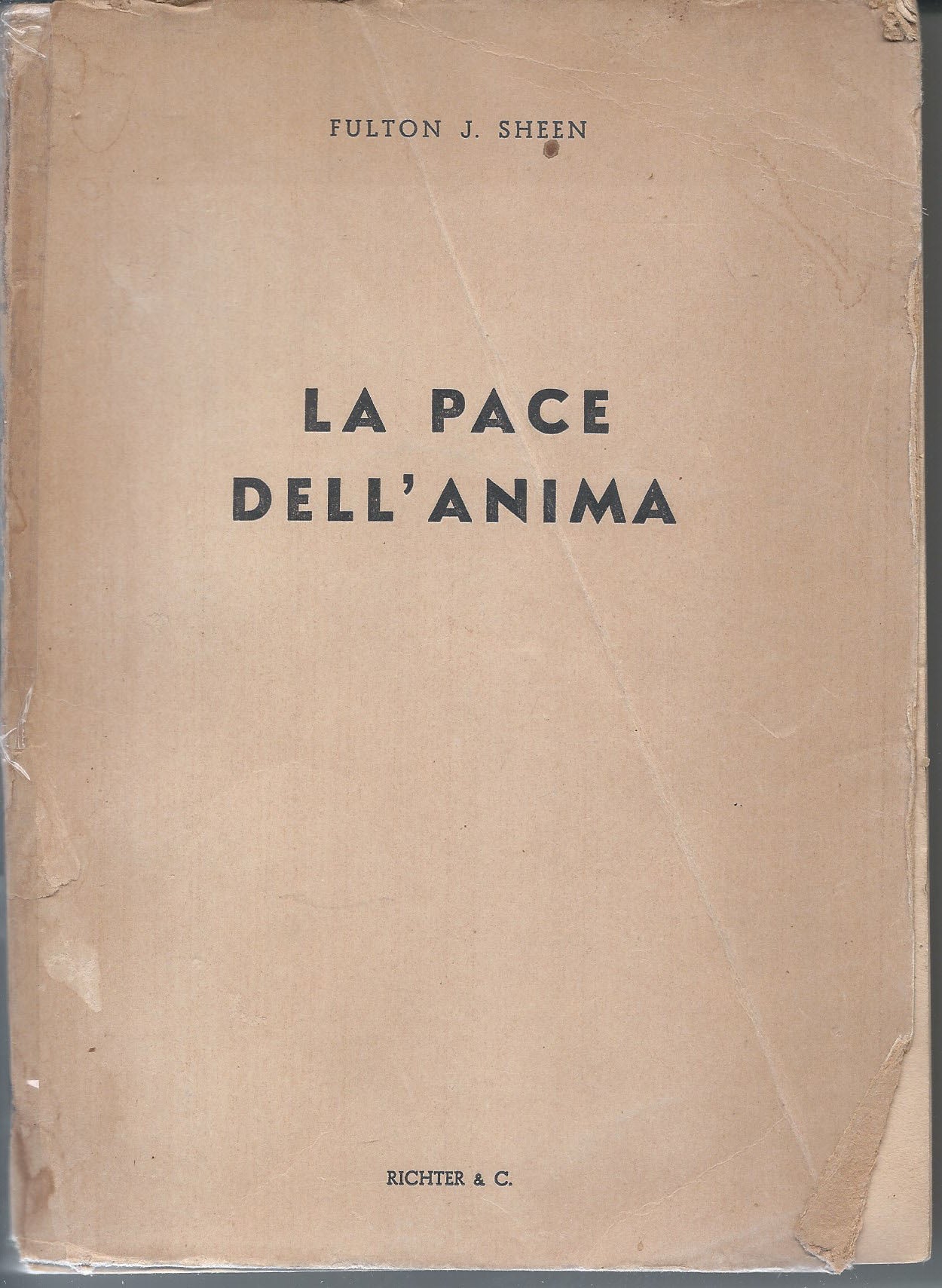 La pace dell'anima - copertina