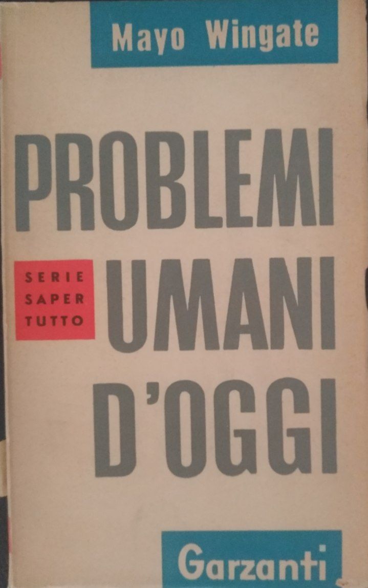 Problemi umani d'oggi - copertina
