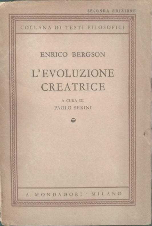 L'evoluzione creatrice - copertina