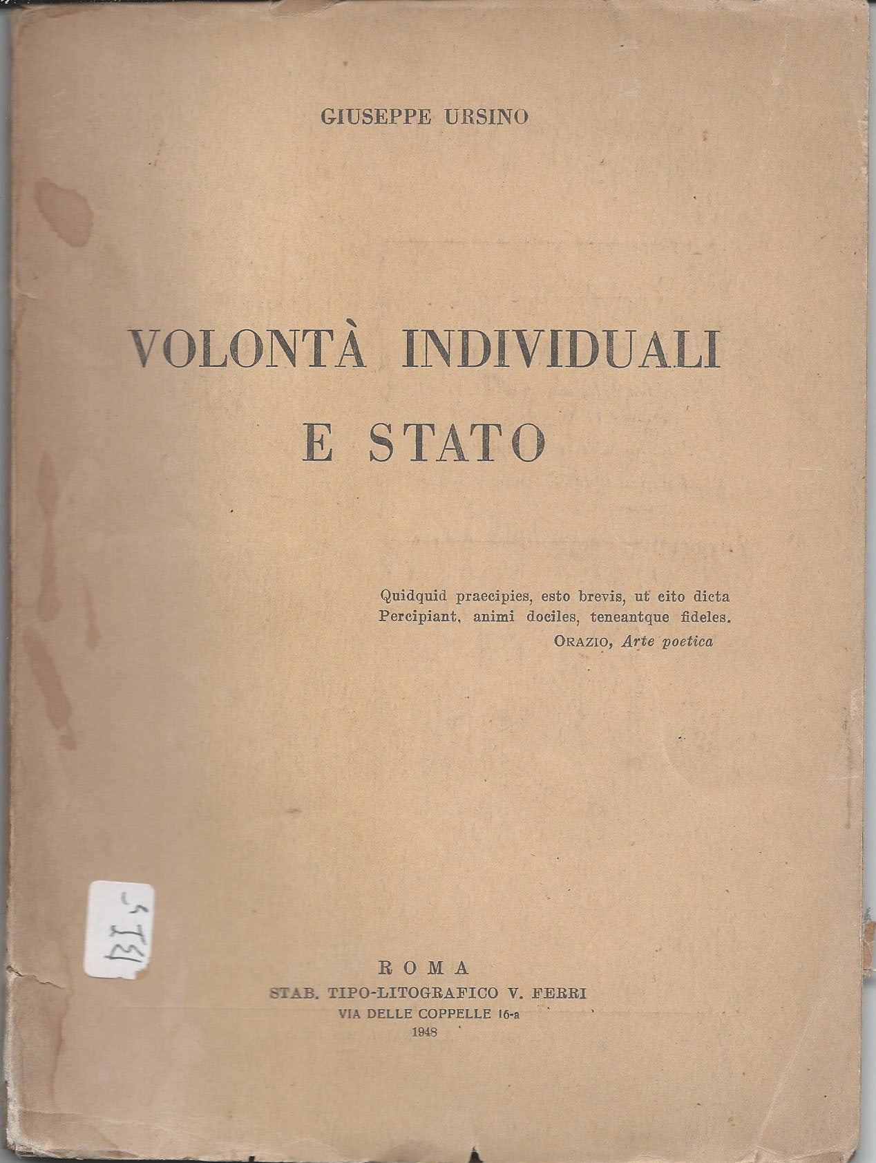 Volontà individuali e Stato - copertina