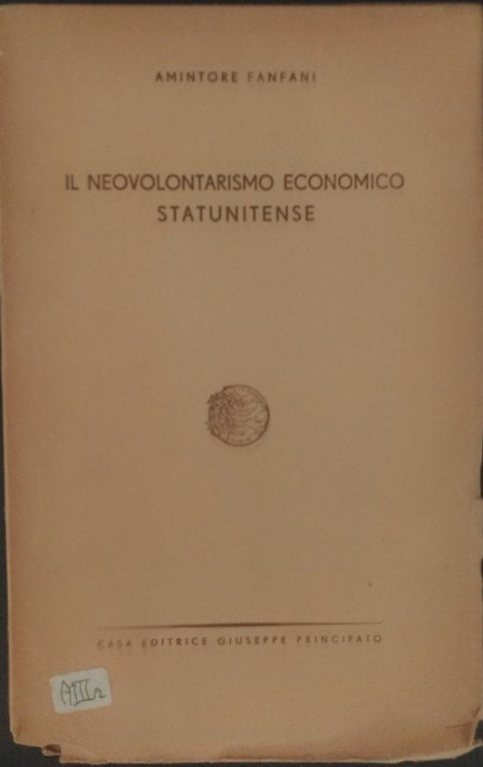 Il neovolontarismo economico statunitense - copertina