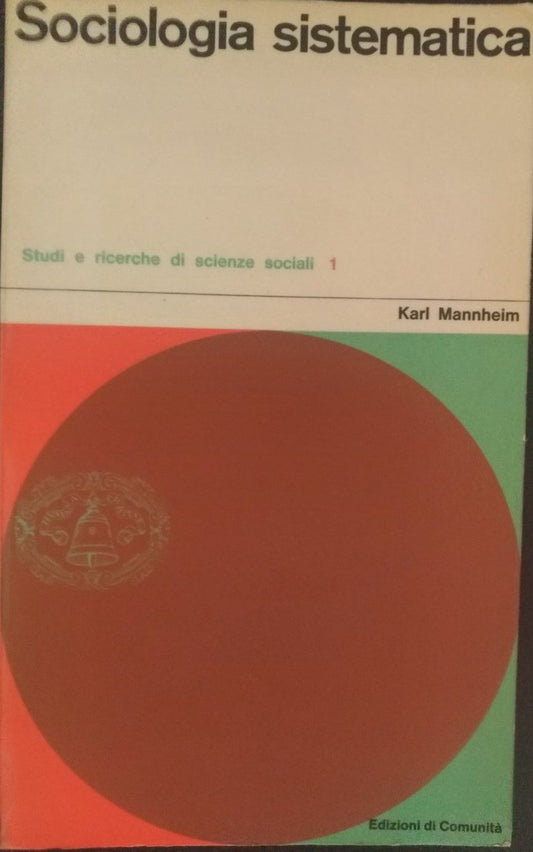 Sociologia sistematica - copertina