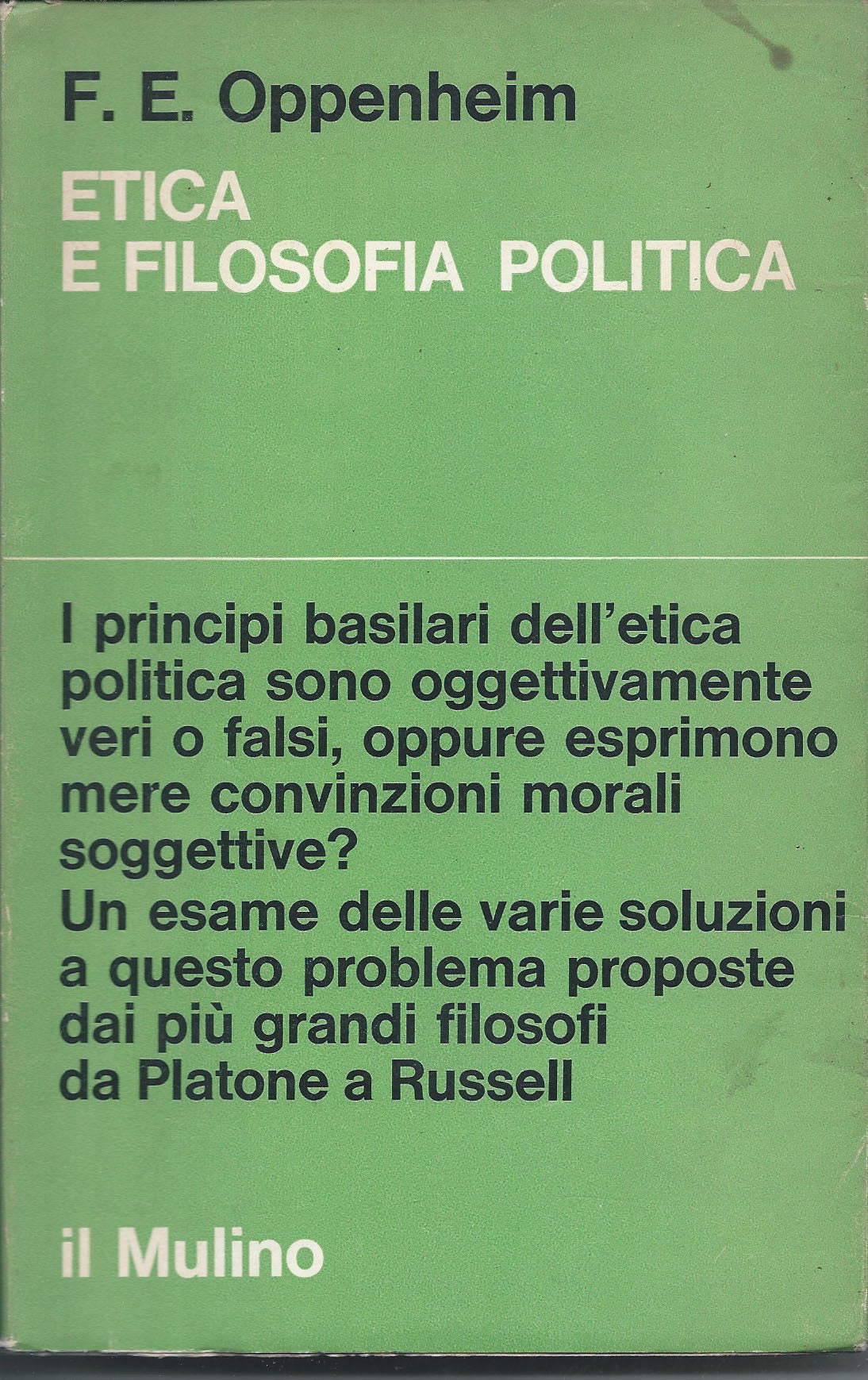 Etica e filosofia politica - copertina