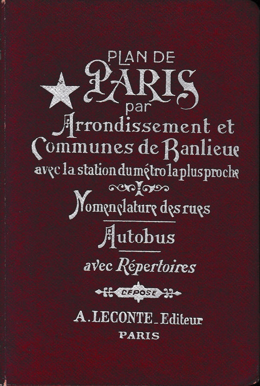 Plan de Paris par Arrondissement et Communes de Banlieue - copertina
