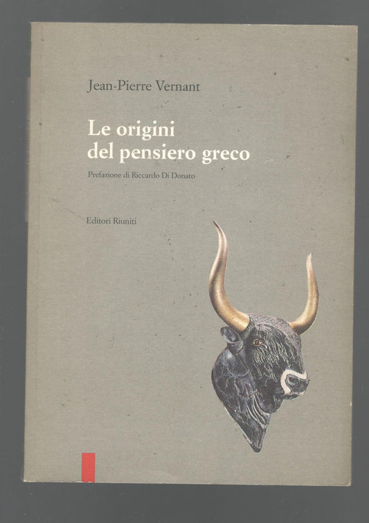 Le origini del pensiero greco - copertina