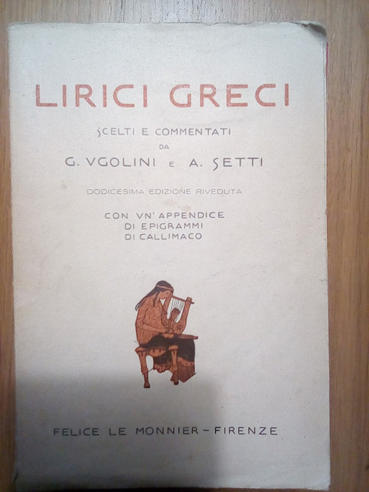 Lirici greci scelti e commentati - copertina
