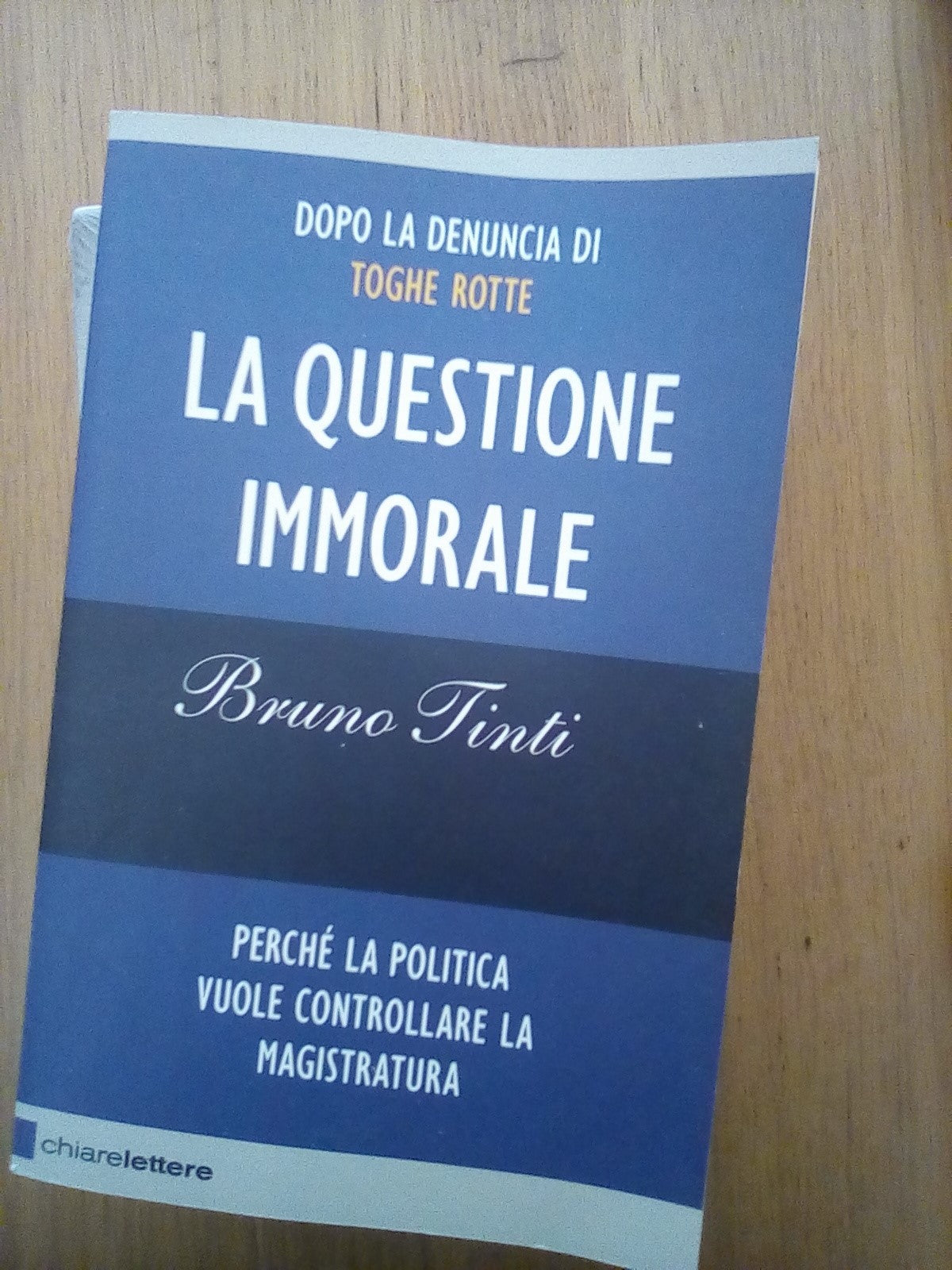 La questione immorale - copertina