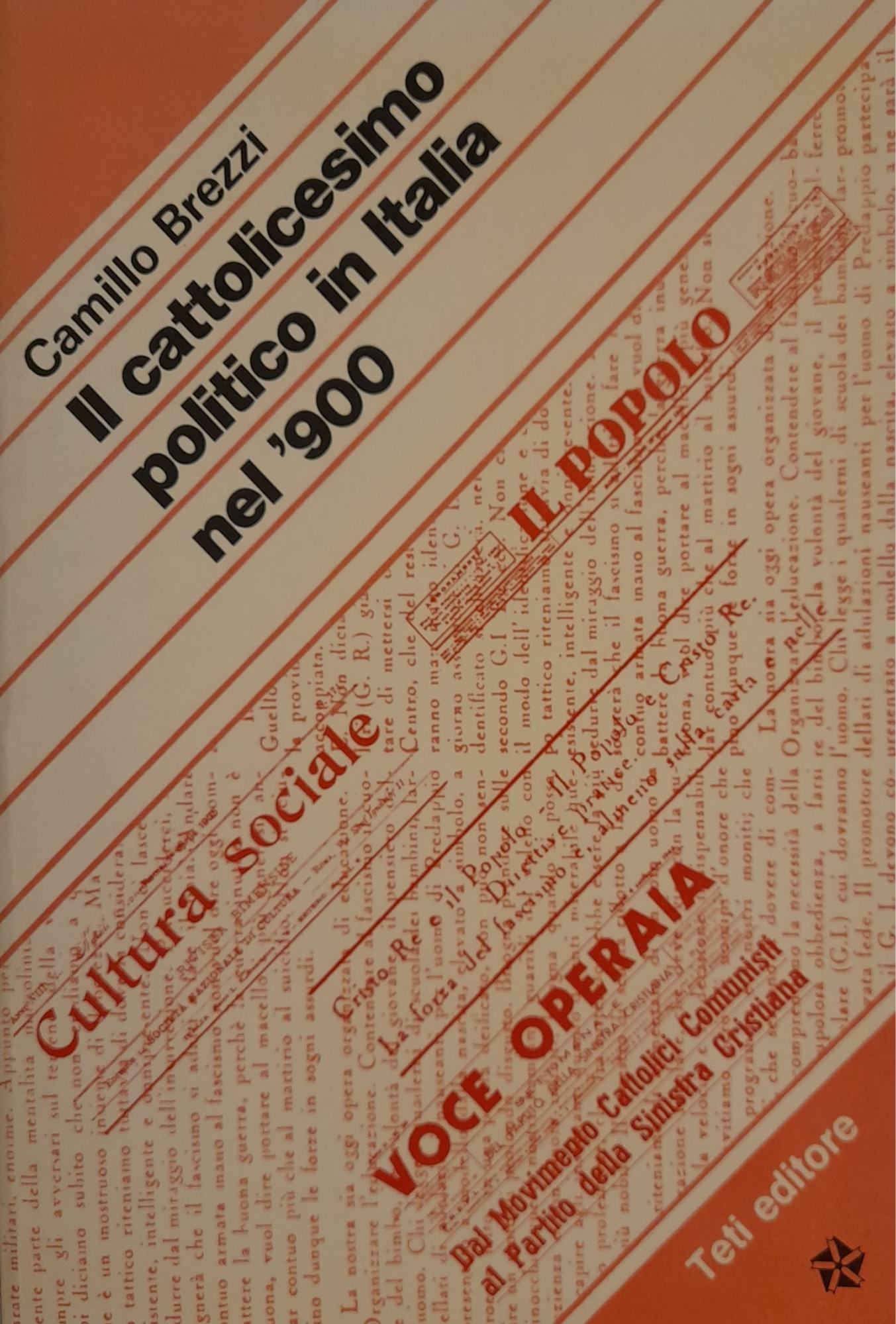 Il cattolicesimo politico in Italia nel '900 - copertina