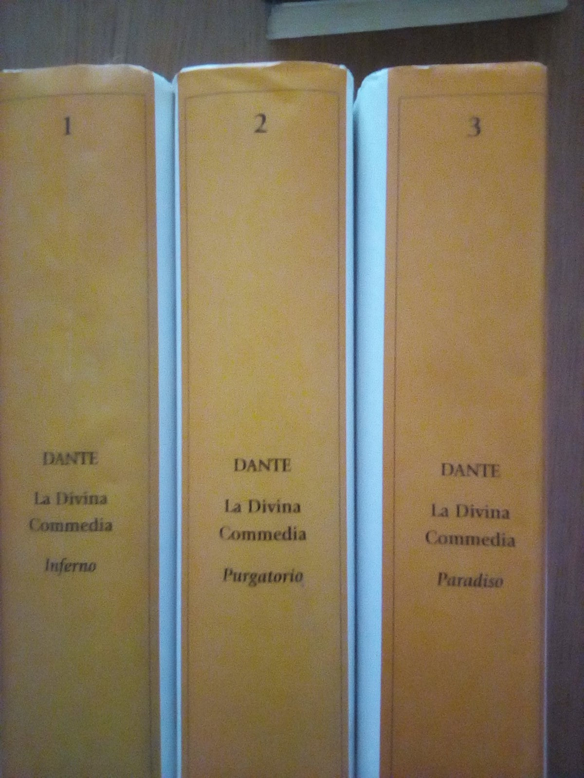 La Divina Commedia (tre volumi) - copertina