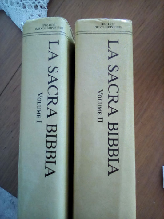 La Sacra Bibbia (due volumi) - copertina