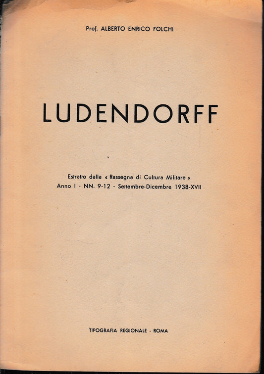 Ludendorff. Estratto - copertina