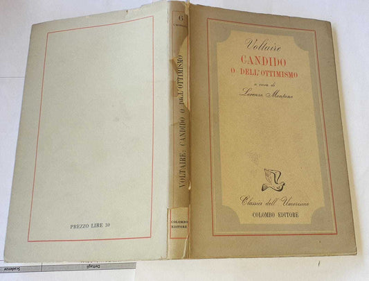 Candido o dell'ottimismo a cura di Lorenzo Montano - copertina