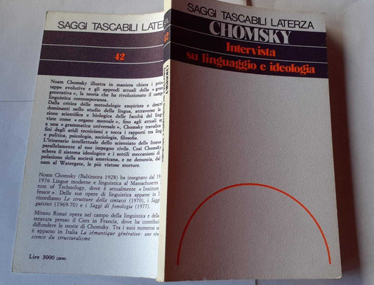 Intervista sul linguaggio e ideologia - copertina