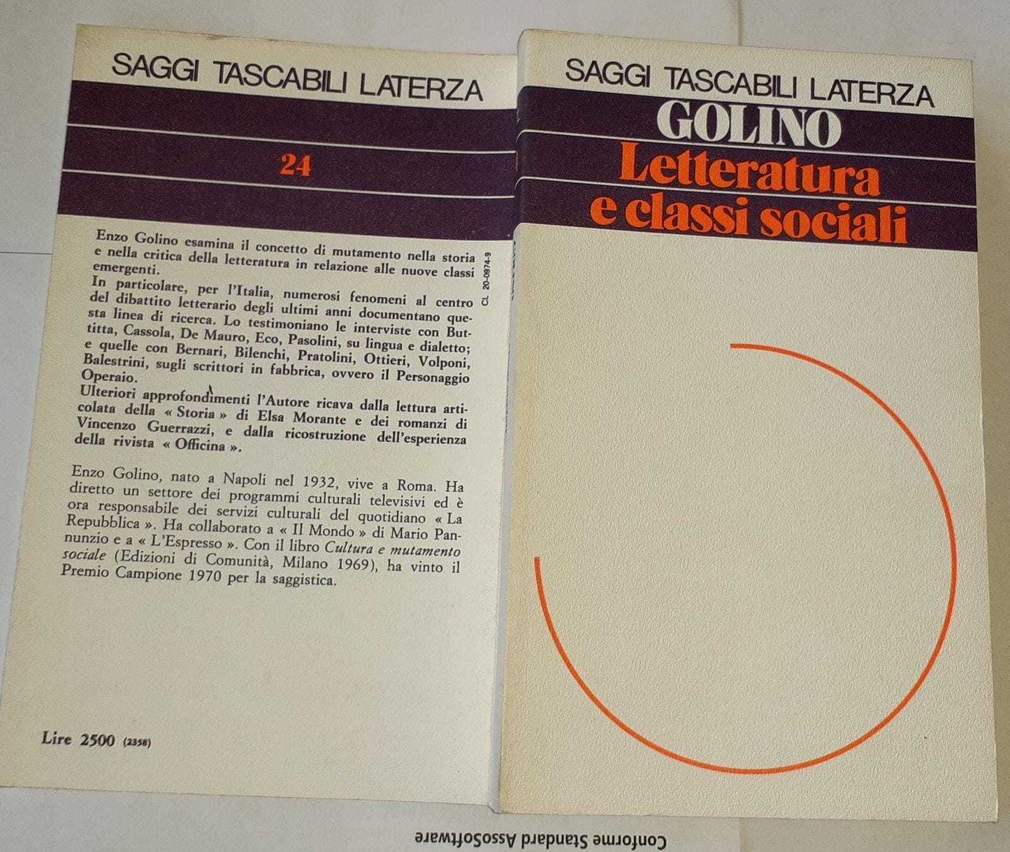 Letteratura e classi sociali - copertina