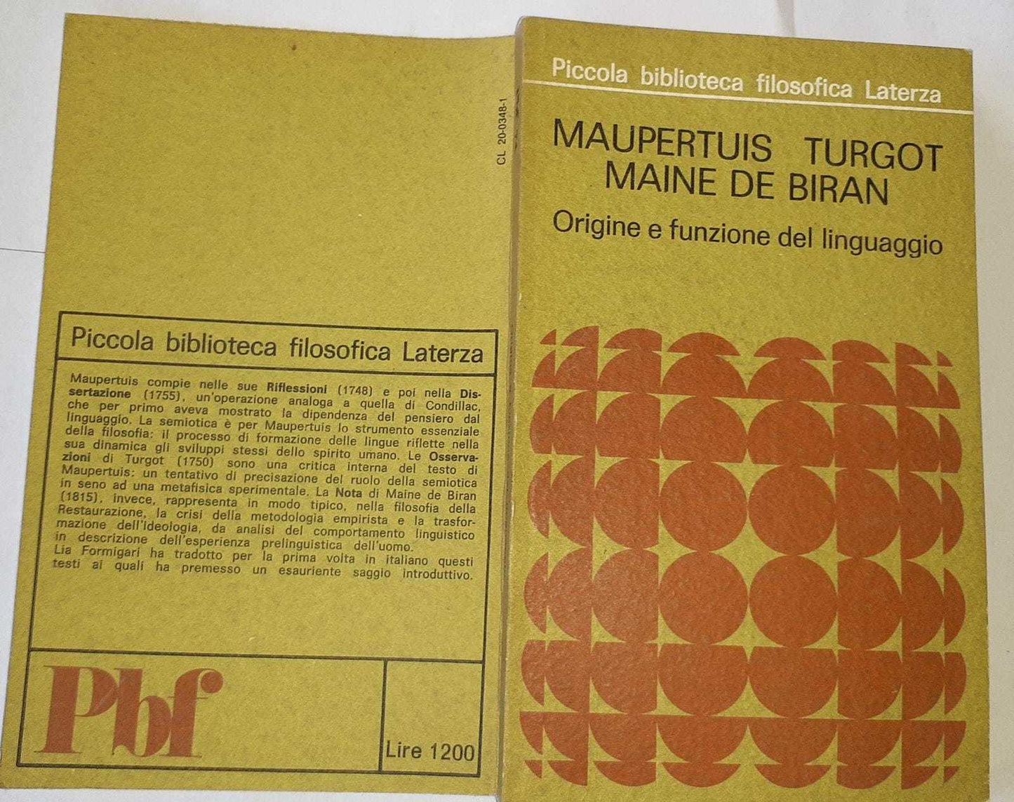 Origine e funzione del linguaggio - copertina