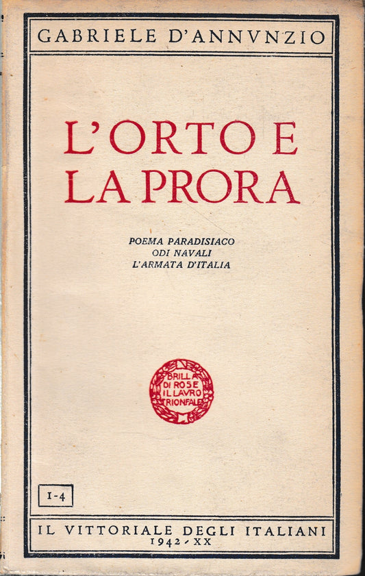 L'orto e la prora - copertina