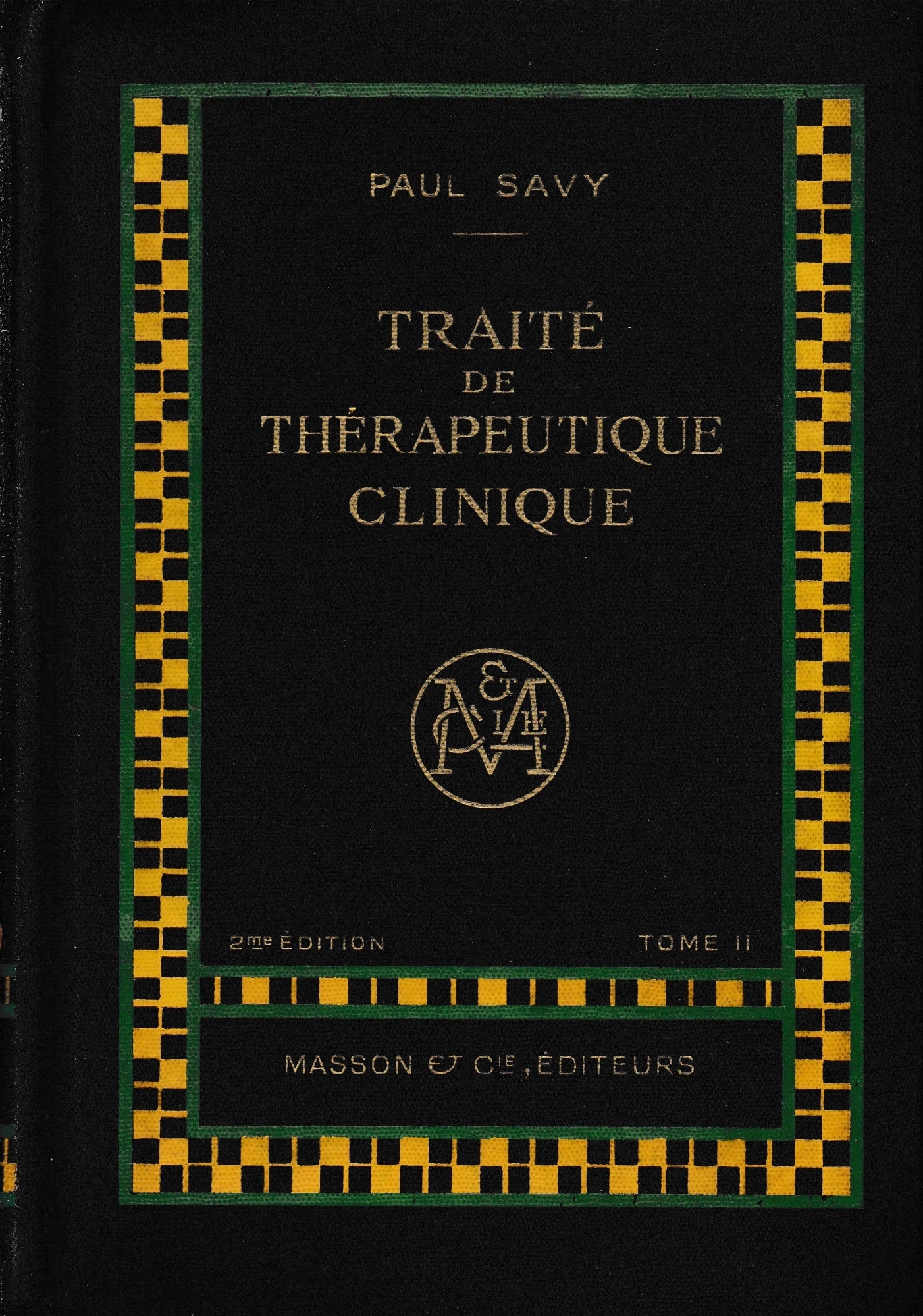 Traité de Thérapeutique Clinique, tome II. - copertina