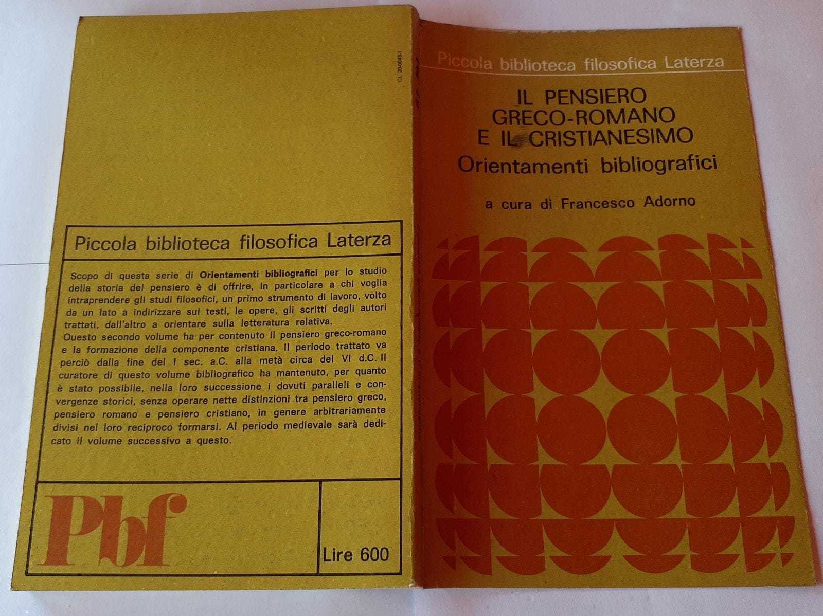 ll Pensiero greco - copertina