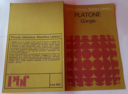 Platone. Gorgia - copertina