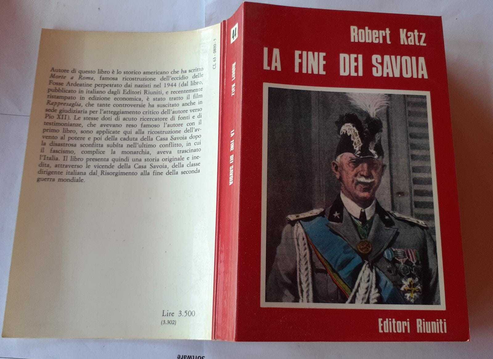 La fine dei Savoia - copertina