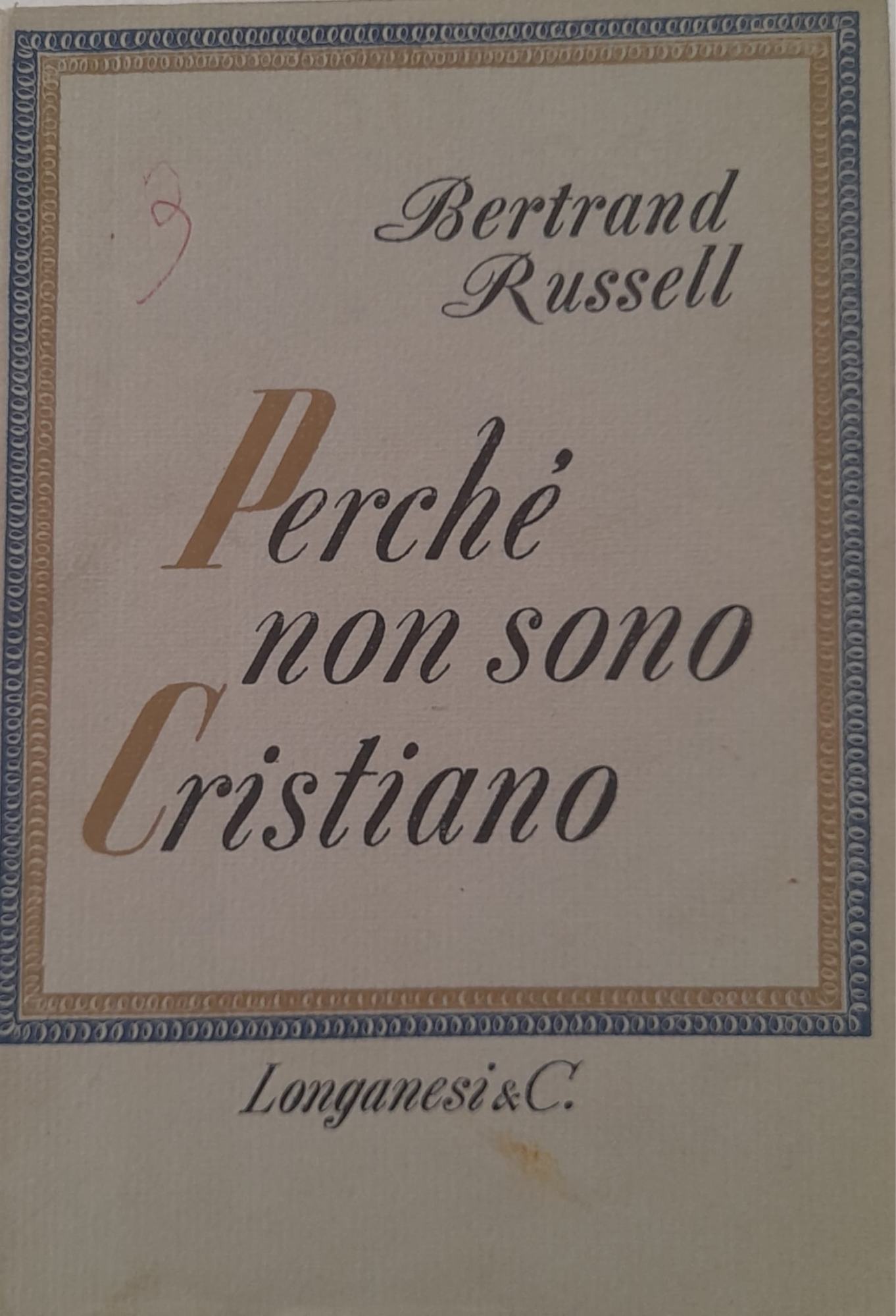 Perchè non sono cristiano - copertina