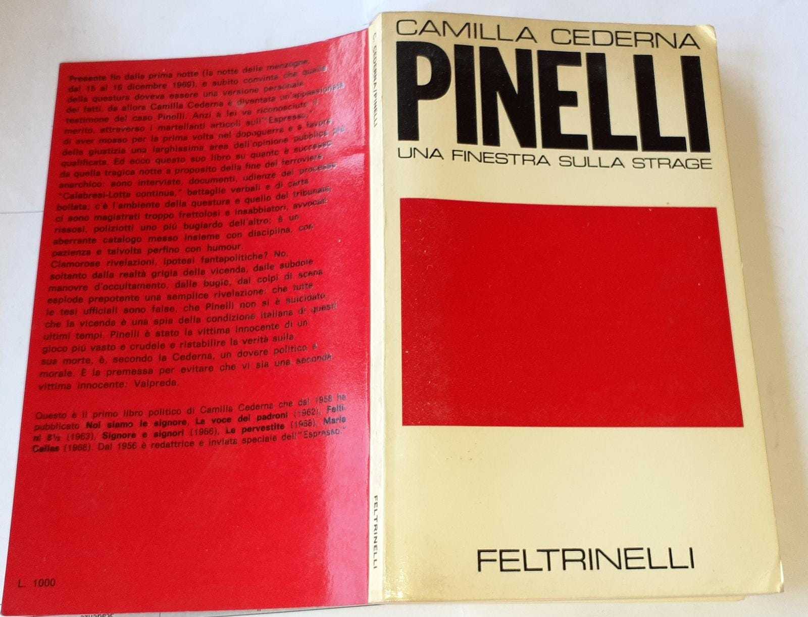 Pinelli. Una finestra sulla strage - copertina