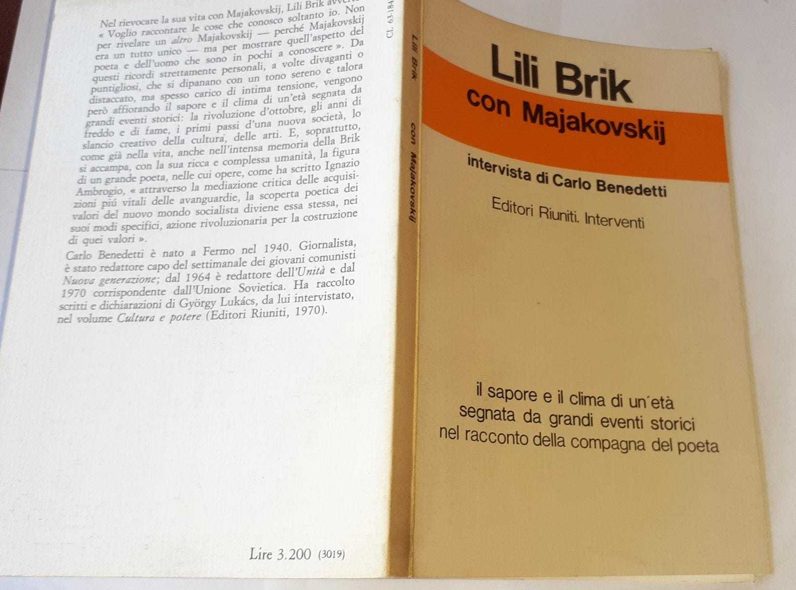 Con Majakovskij. Intervista di Carlo Benedetti - copertina