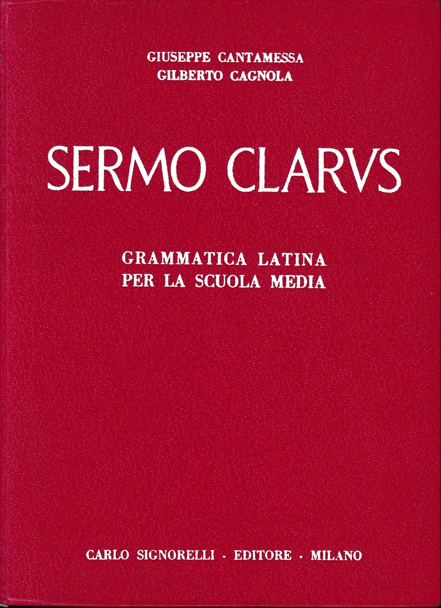 Sermo Clavis. Grammatica latina per la scuola media - copertina