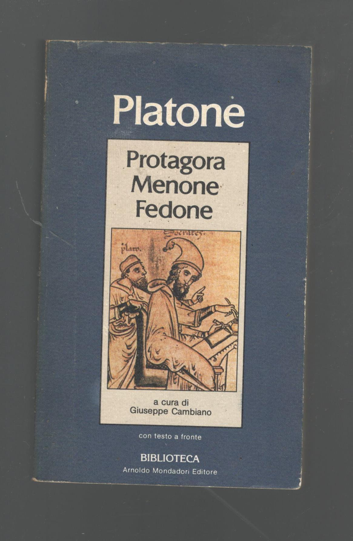Protagora Menone Fedone - copertina
