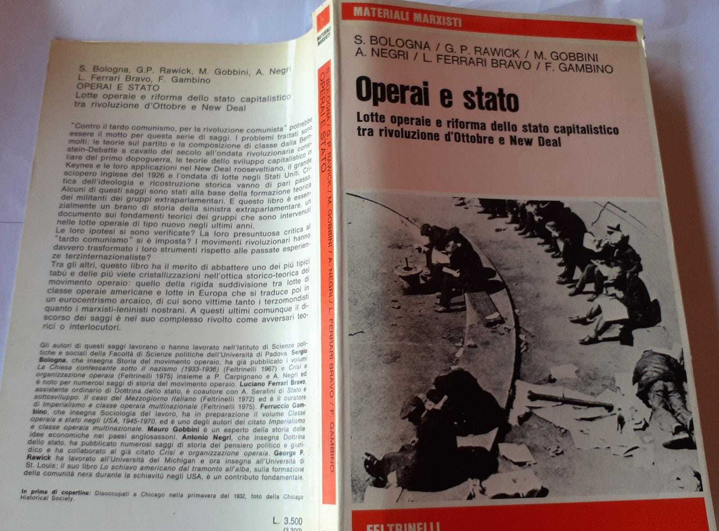 Operai e stato. Lotte operaie e riforma dello stato capitalistico tra rivoluzione d'Ottobre e New Deal - copertina