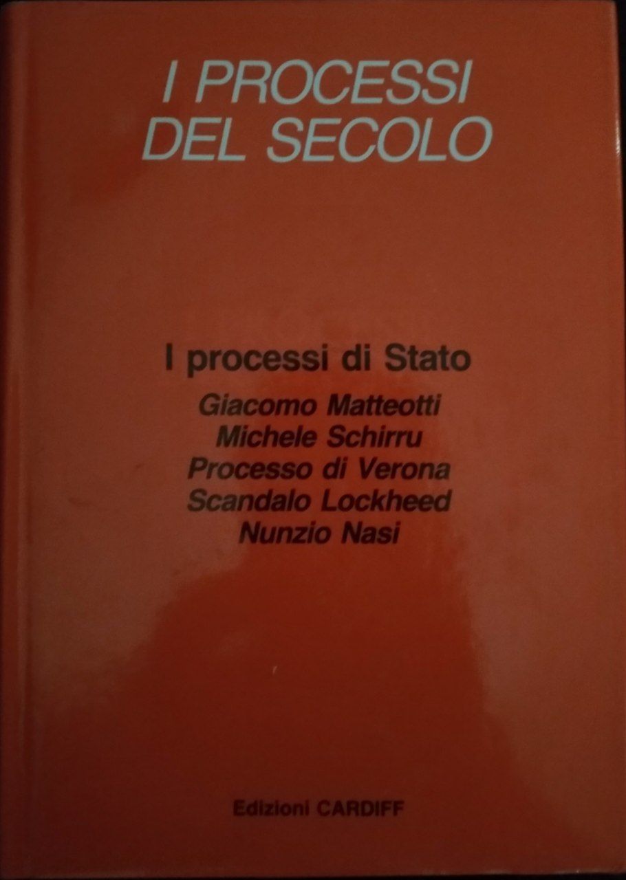 I processi del secolo. I processi di Stato - copertina