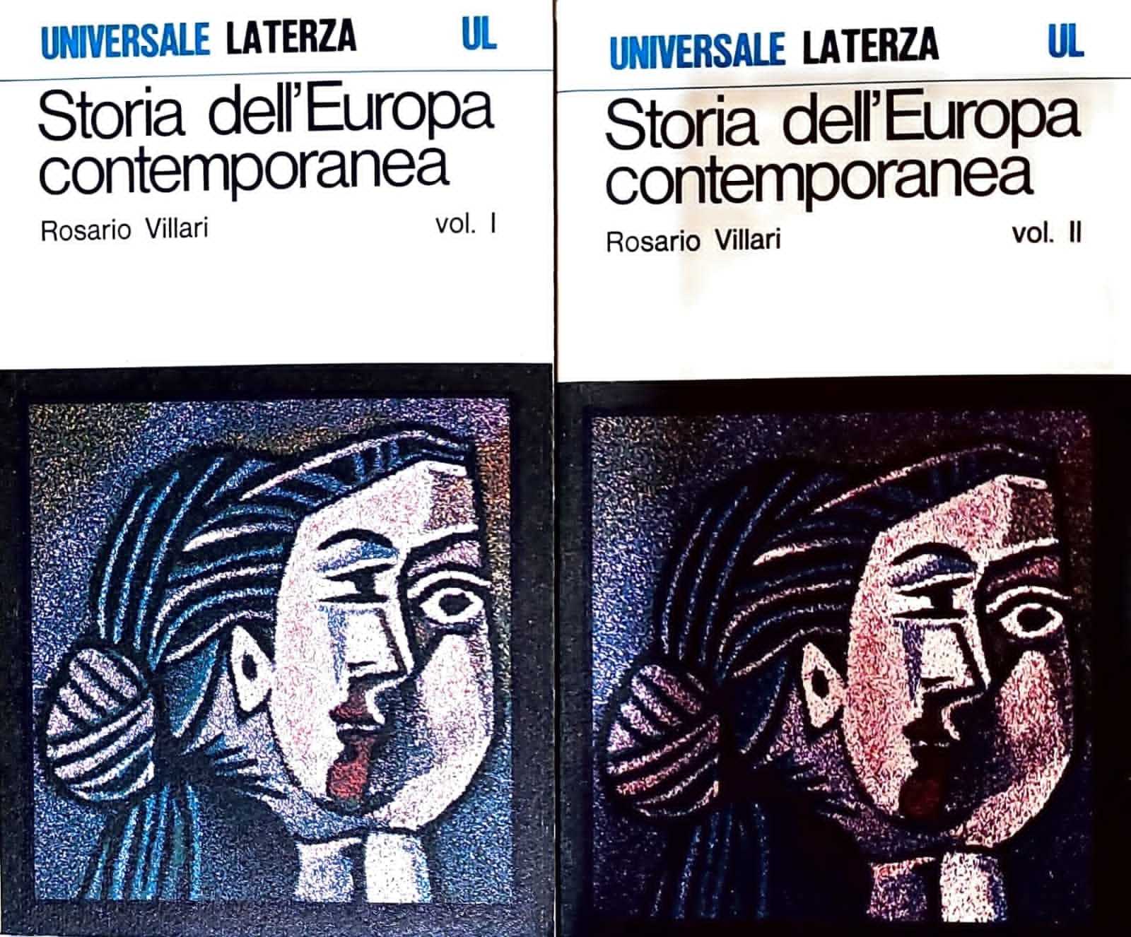 Storia dell'Europa contemporanea vol. I e II - copertina