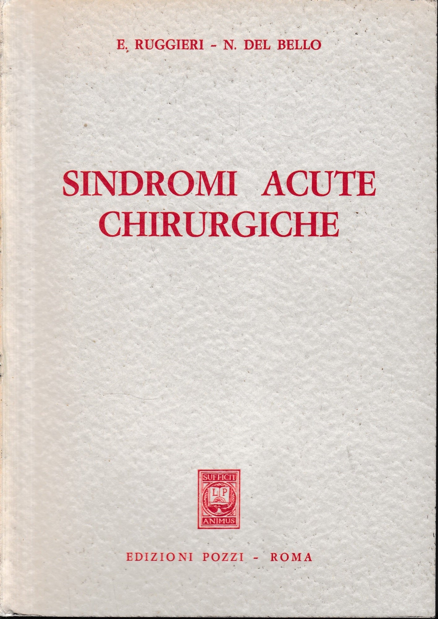 Sindromi acute chirurgiche - copertina