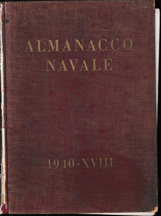 Almanacco Navale 1940-XVIII - copertina