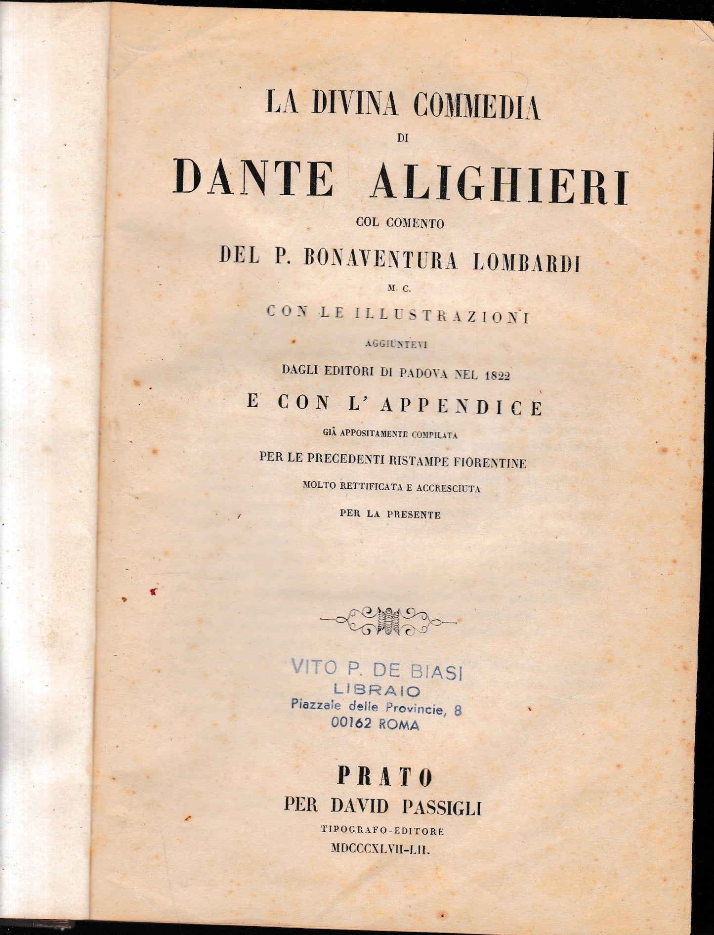 La Divina Commedia - copertina