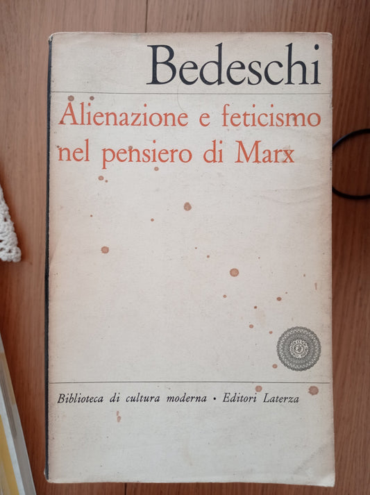 Alineazione e feticismo nel pensiero di Marx - copertina