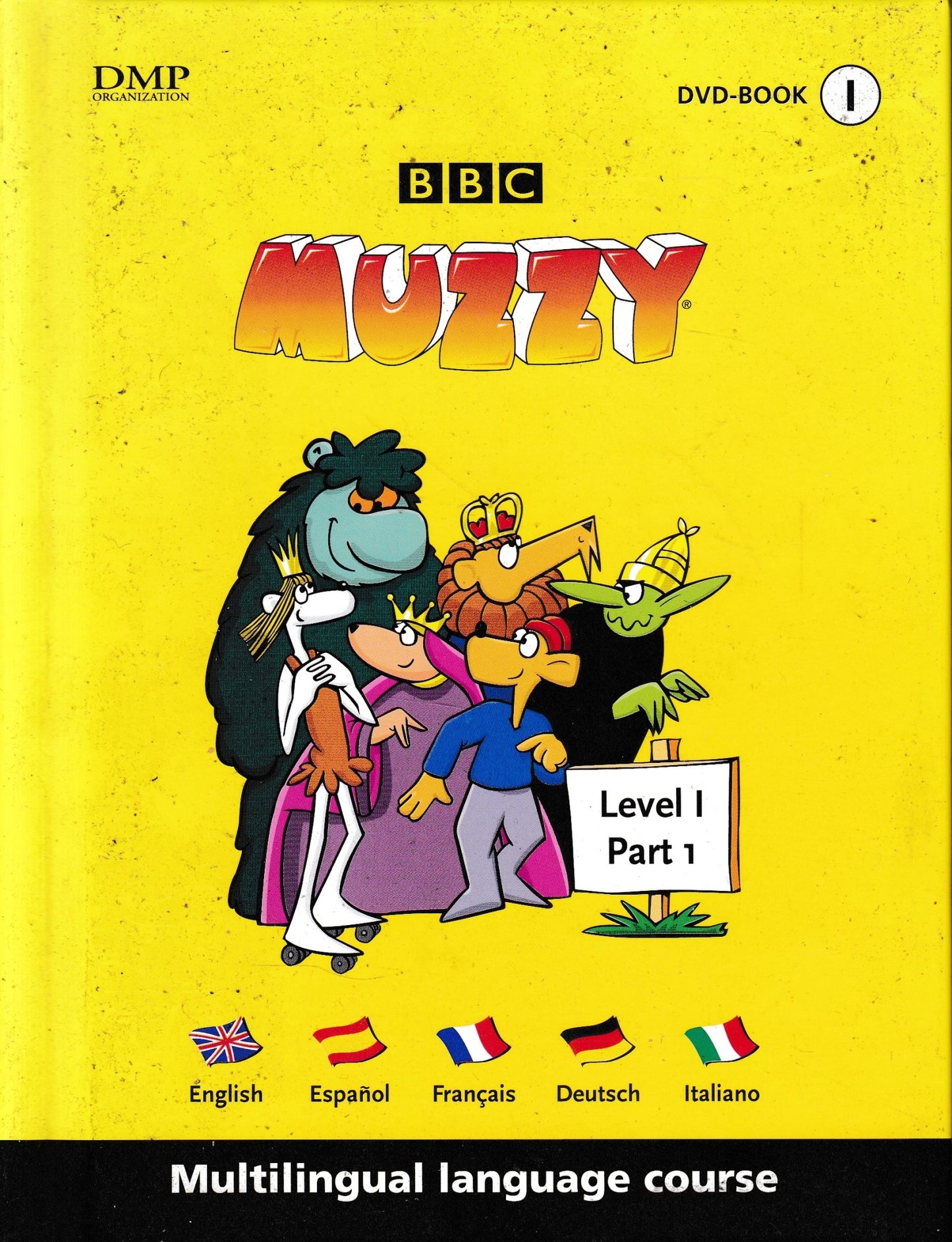 BBC Muzzy, level I, part 1. Multilingual language course. DVD-Book - copertina