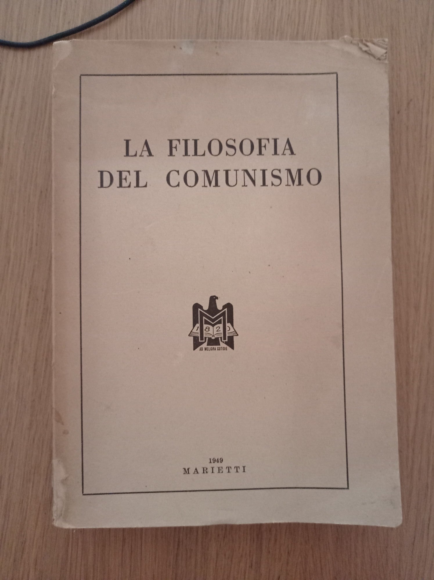 La filosofia del comunismo - copertina
