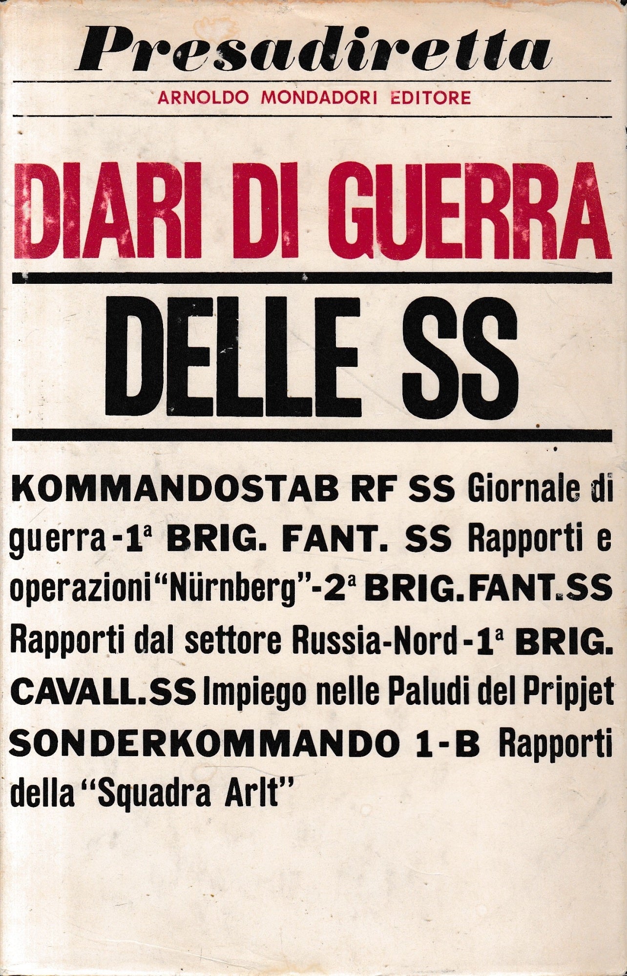 Diari di guerra delle SS. - copertina