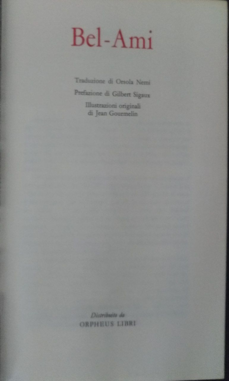 Bel - Ami - copertina