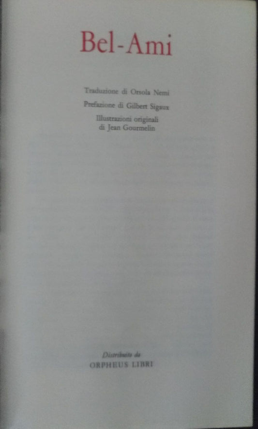 Bel - Ami - copertina