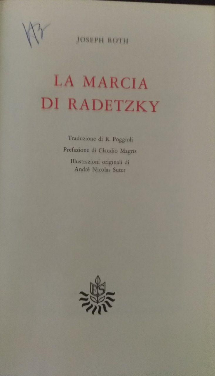 La marcia di Radetzky - copertina
