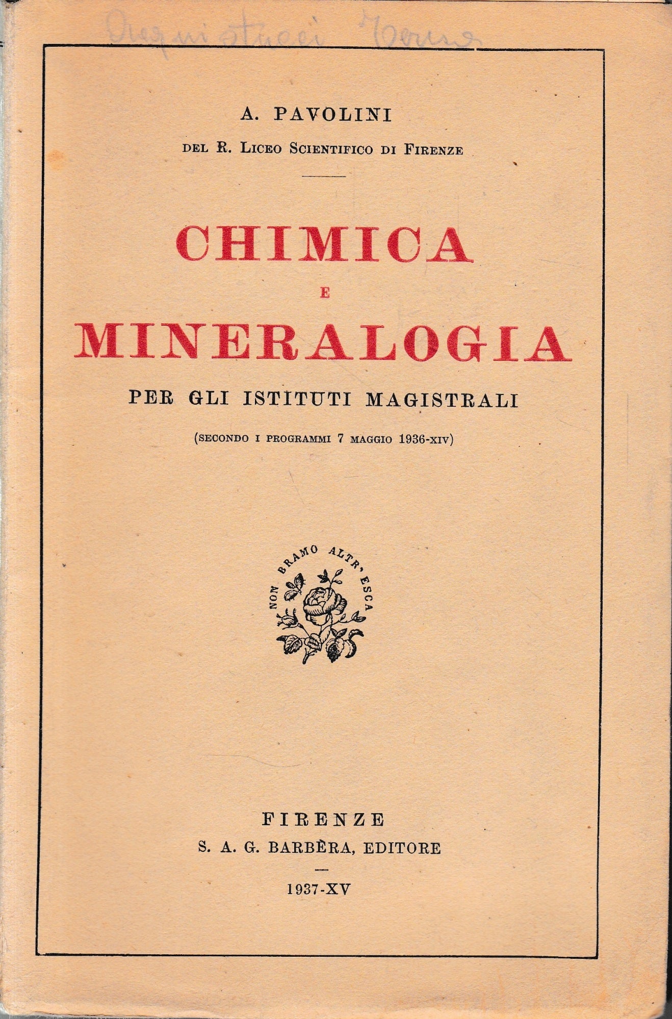 Chimica e Mineralogia - copertina