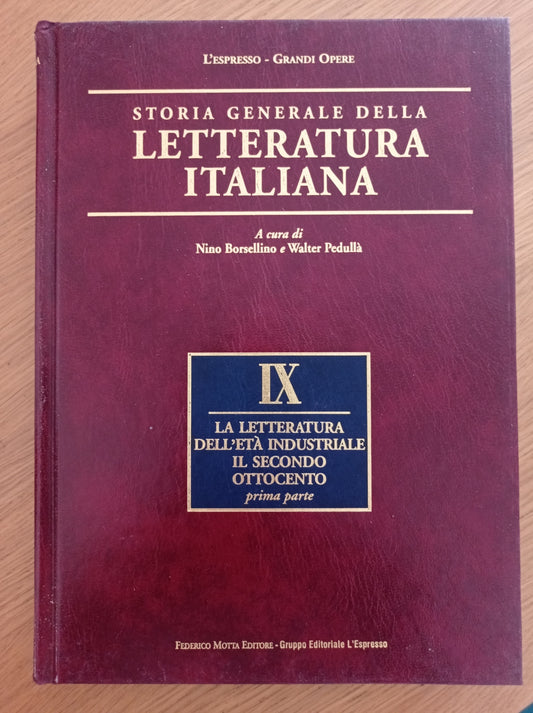 Storia generale della letteratura italiana Vol. IX - copertina