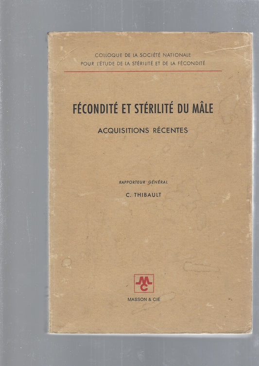 FECONDITE' ET STERILITE' DU MALE - copertina